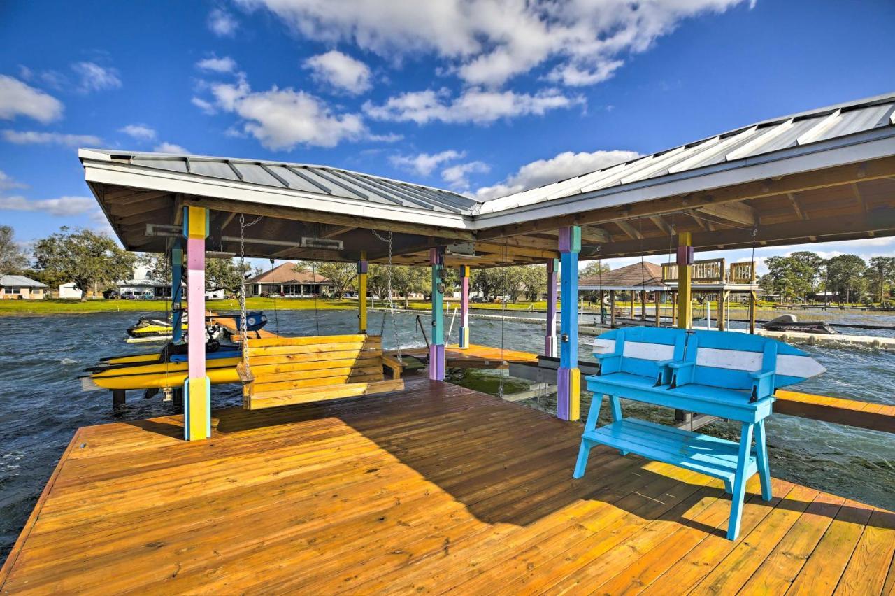 Waterfront Lake Placid Home With Dock And Fire Pit Exterior photo